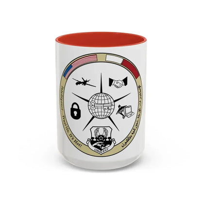 AFCENT Intelligence (U.S. Air Force) Accent Coffee Mug 15oz Red - Go Mug Yourself