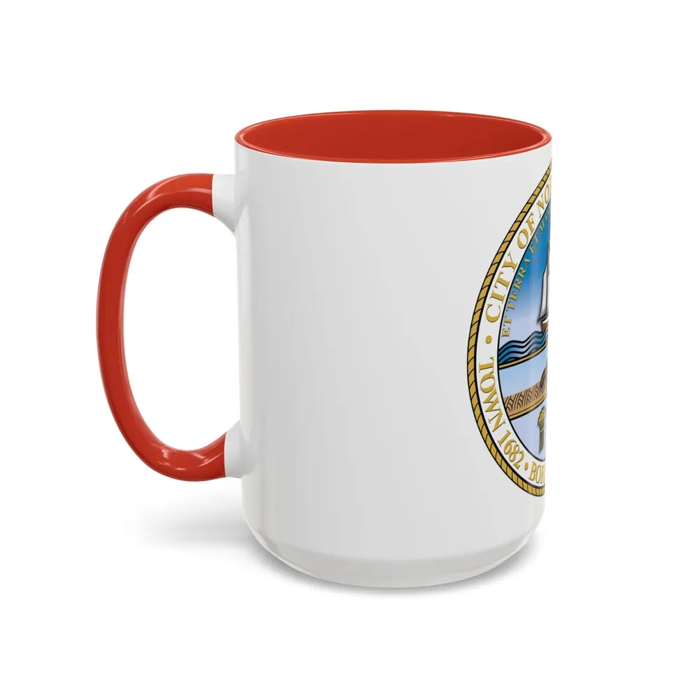 Seal of Norfolk Virginia - Accent Coffee Mug-Go Mug Yourself