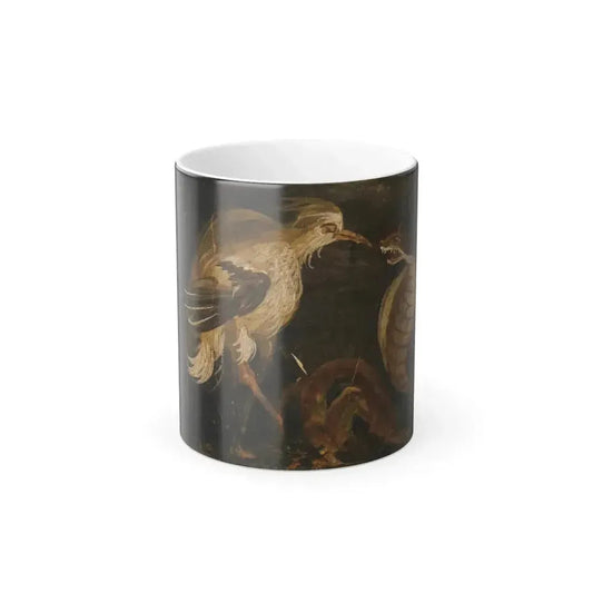 Affreschi romani - airone e cobra - pompei - Color Changing Mug 11oz 11oz - Go Mug Yourself