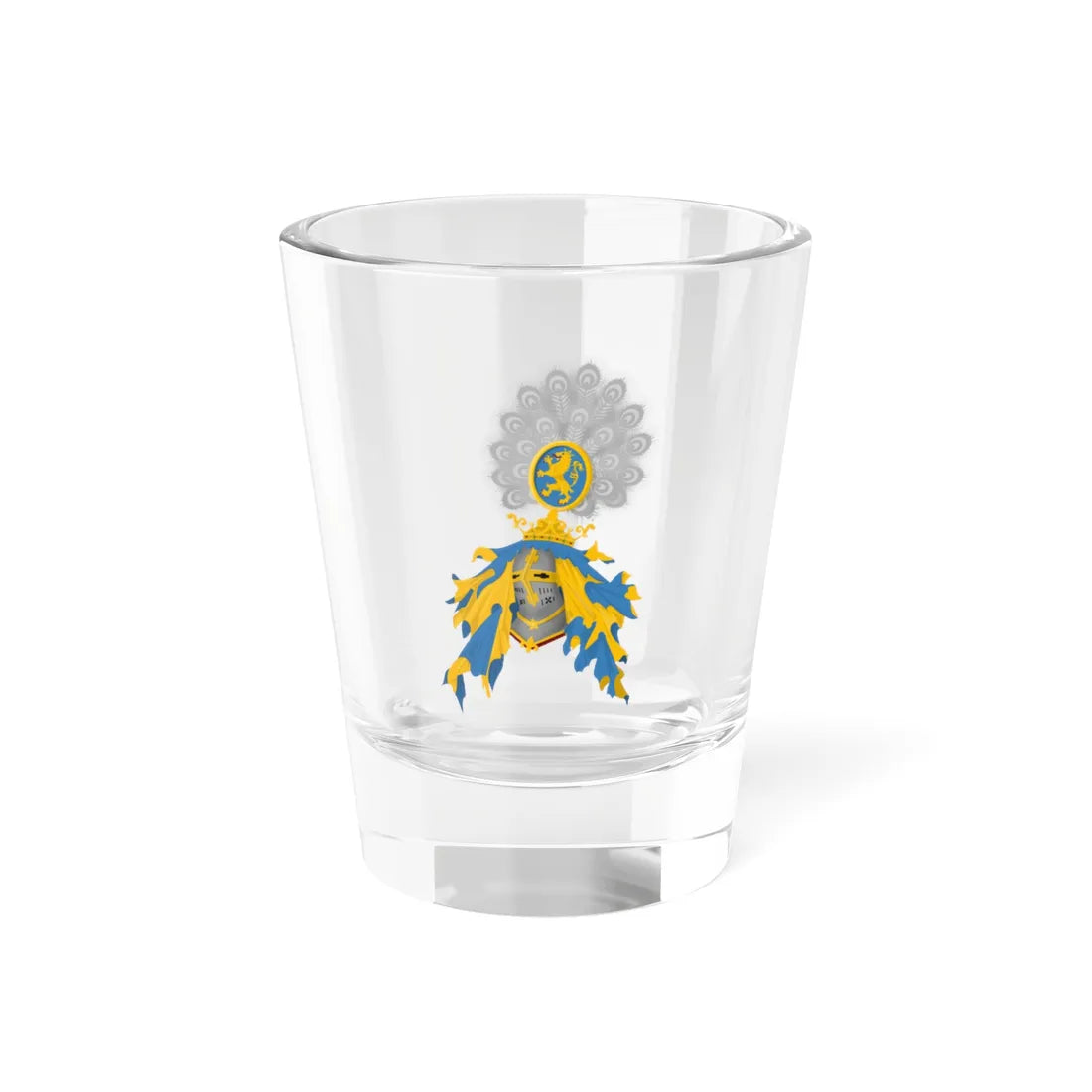 Afgewezen ontwerp van het provinciewapen Gelderland 1893-1941 (Netherlands) (Coat of Arms) Shot Glass 1.5oz 1.5oz - Go Mug Yourself
