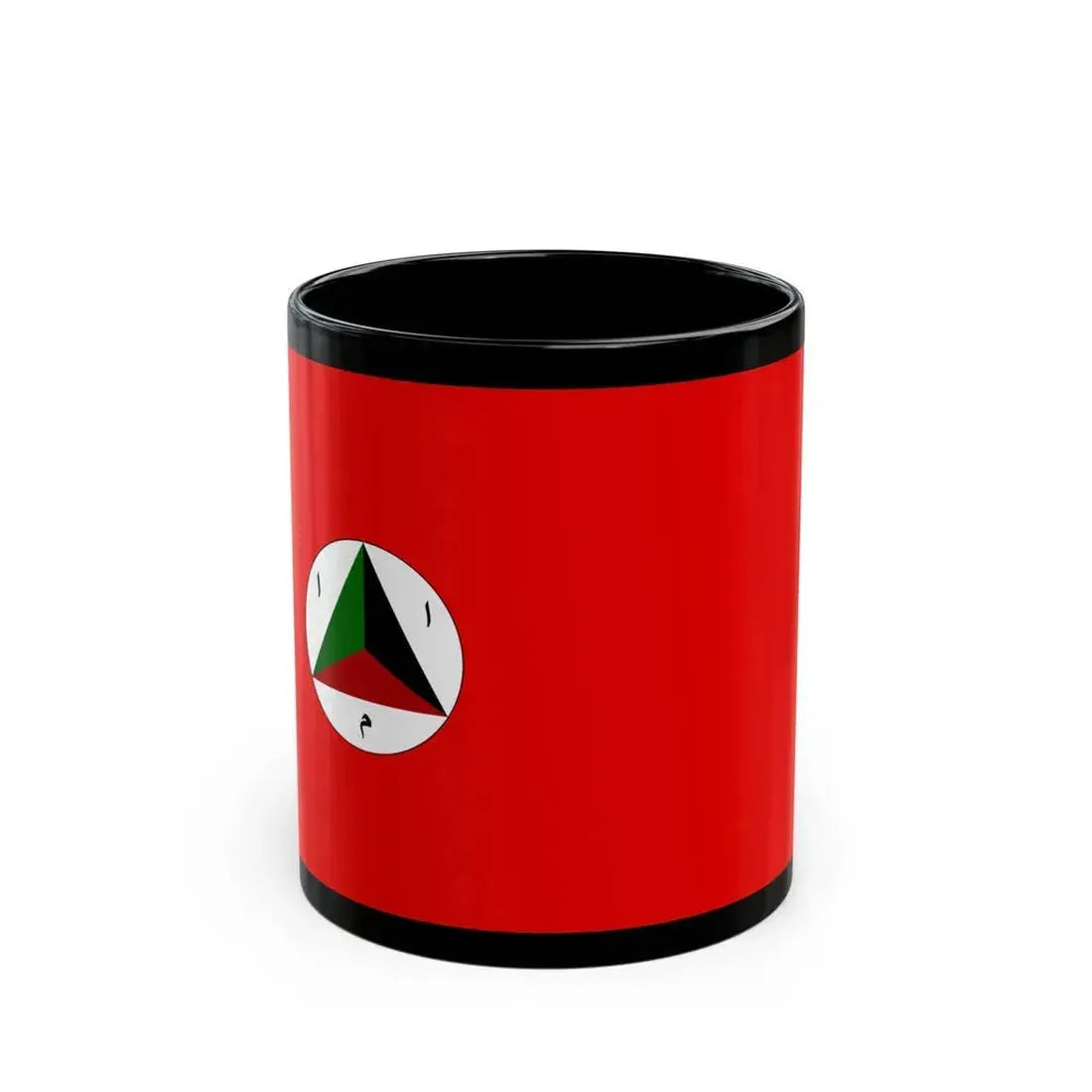 Afghan Army Flag 1978 - Black Coffee Mug 11oz - Go Mug Yourself