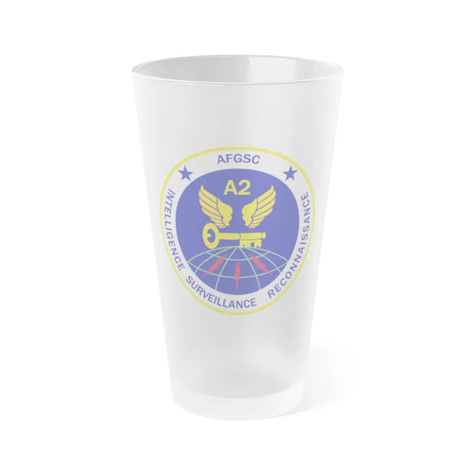 AFGSC A2 (U.S. Air Force) Frosted Pint Glass 16oz-Go Mug Yourself