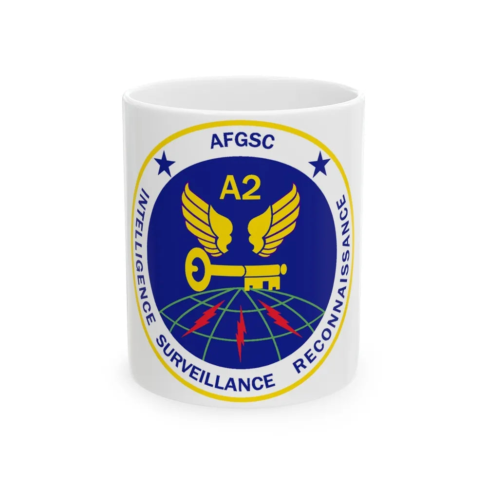 AFGSC A2 (U.S. Air Force) White Coffee Mug-11oz-Go Mug Yourself