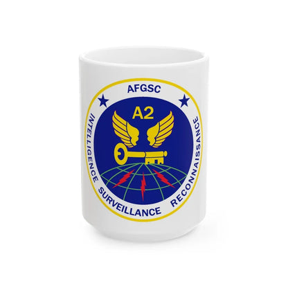 AFGSC A2 (U.S. Air Force) White Coffee Mug-15oz-Go Mug Yourself