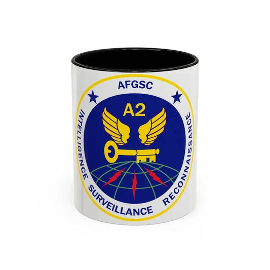AFGSC A2 (U.S. Air Force) Accent Coffee Mug 11oz Black - Go Mug Yourself