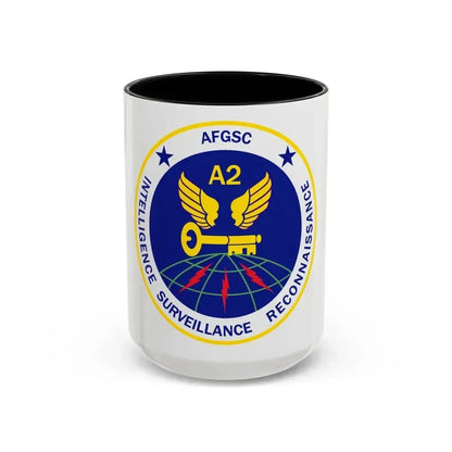 AFGSC A2 (U.S. Air Force) Accent Coffee Mug 15oz Black - Go Mug Yourself