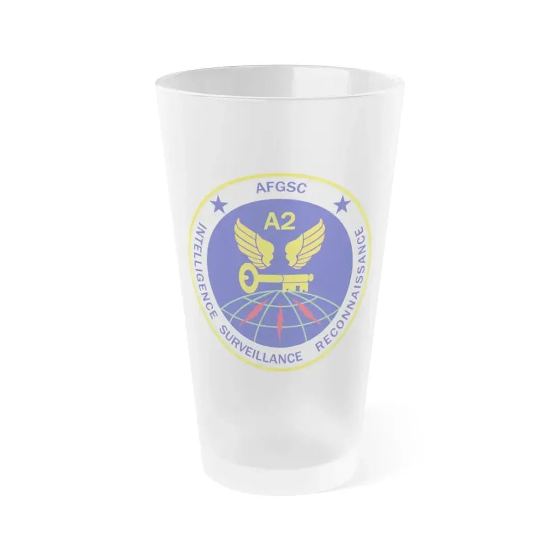 AFGSC A2 (U.S. Air Force) Frosted Pint Glass 16oz Default Title - Go Mug Yourself