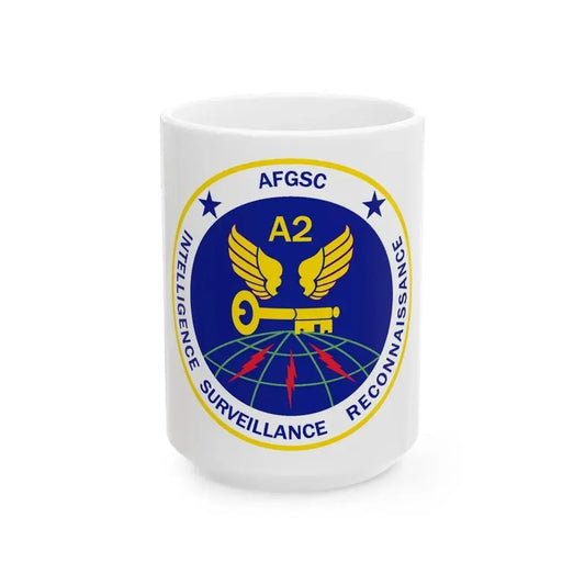 AFGSC A2 (U.S. Air Force) White Coffee Mug 15oz - Go Mug Yourself