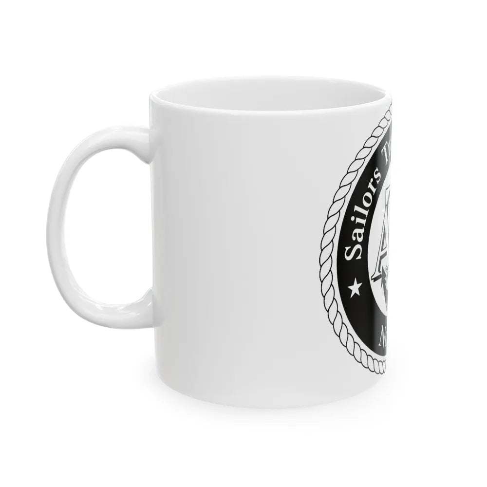 AFLOAT Training Group ATG Norfolk BW (U.S. Navy) White Coffee Mug-Go Mug Yourself