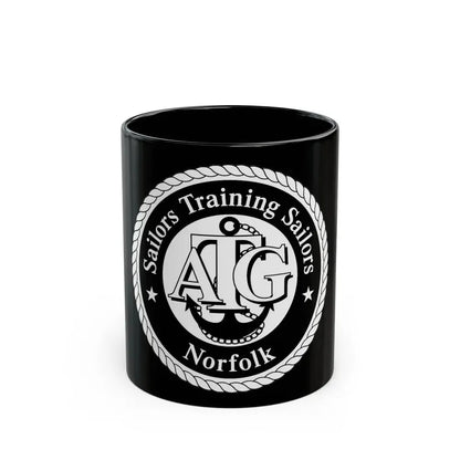 AFLOAT Training Group ATG Norfolk BW (U.S. Navy) Black Coffee Mug 11oz - Go Mug Yourself