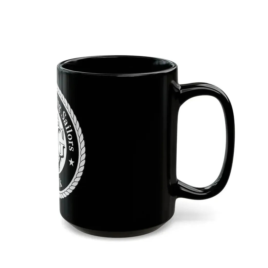 AFLOAT Training Group ATG Norfolk BW (U.S. Navy) Black Coffee Mug - Go Mug Yourself