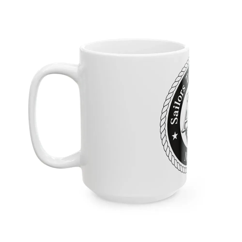AFLOAT Training Group ATG Norfolk BW (U.S. Navy) White Coffee Mug - Go Mug Yourself