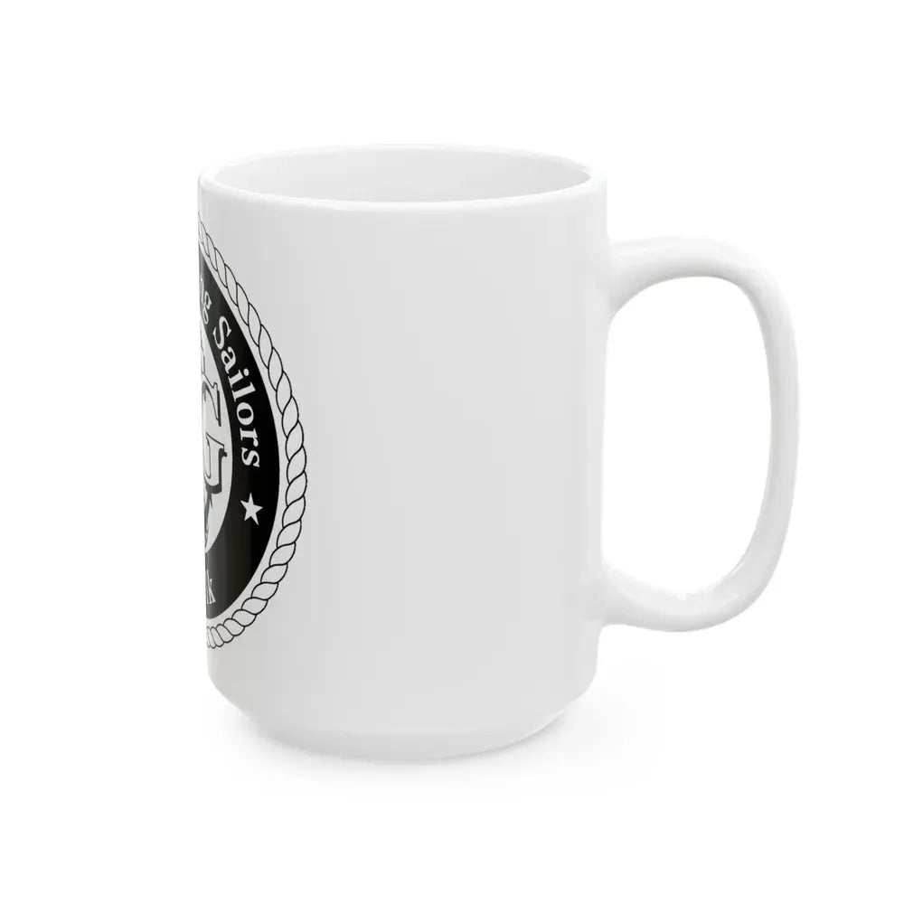 AFLOAT Training Group ATG Norfolk BW (U.S. Navy) White Coffee Mug - Go Mug Yourself
