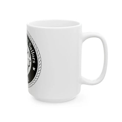 AFLOAT Training Group ATG Norfolk BW (U.S. Navy) White Coffee Mug - Go Mug Yourself