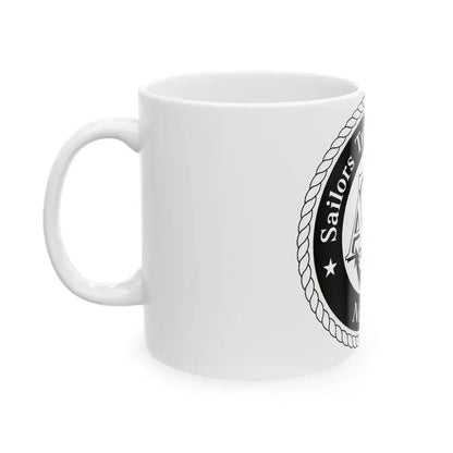 AFLOAT Training Group ATG Norfolk BW (U.S. Navy) White Coffee Mug - Go Mug Yourself