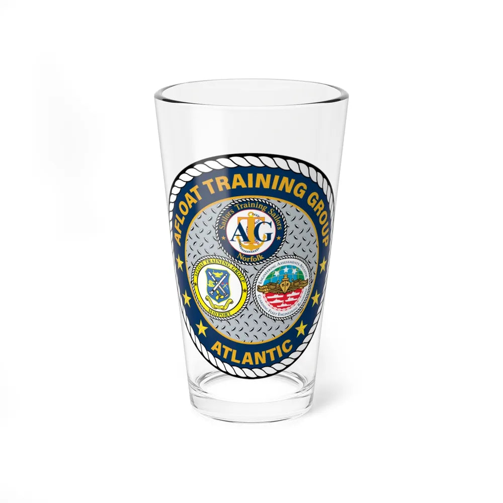 Afloat Training Group Atlantic (U.S. Navy) Pint Glass 16oz-16oz-Go Mug Yourself