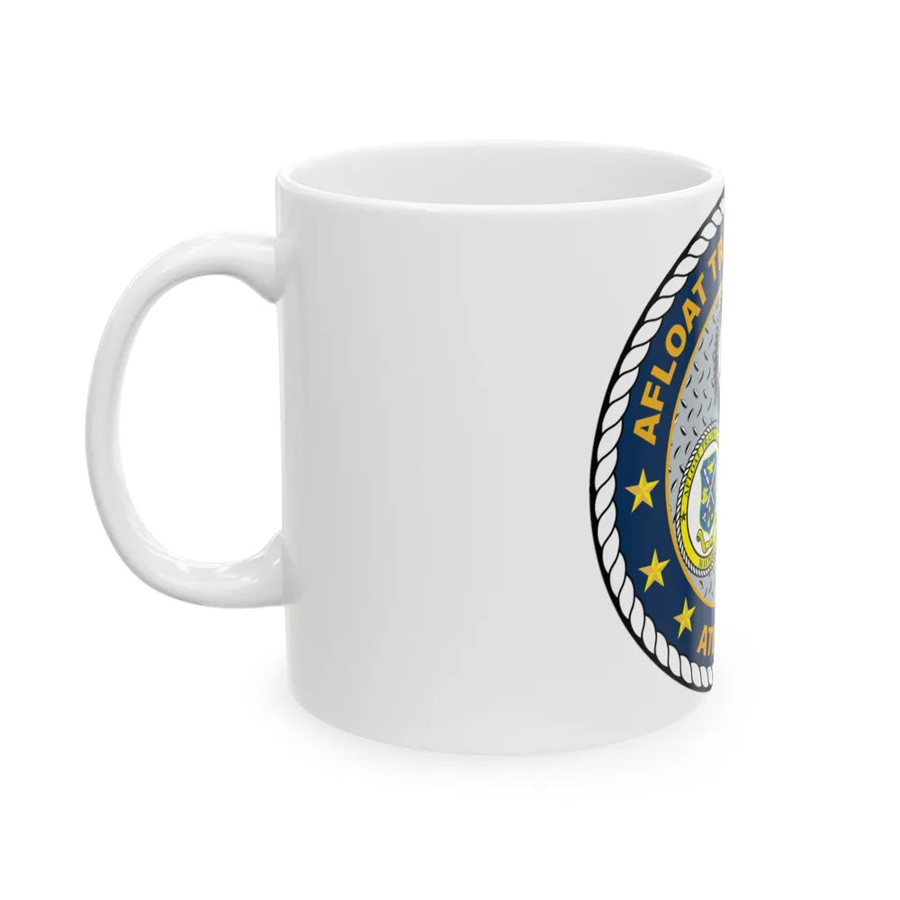 Afloat Training Group Atlantic (U.S. Navy) White Coffee Mug-Go Mug Yourself