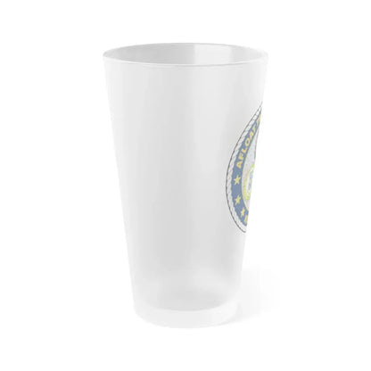 Afloat Training Group Atlantic (U.S. Navy) Frosted Pint Glass 16oz - Go Mug Yourself