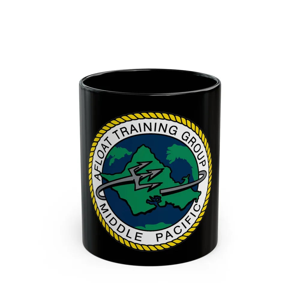 AFLOAT Training Group MID PACIFIC (U.S. Navy) Black Coffee Mug-11oz-Go Mug Yourself