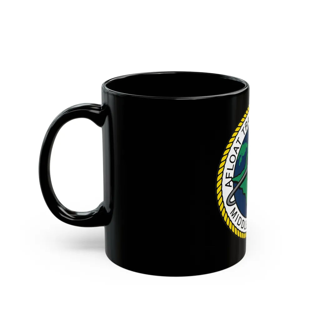 AFLOAT Training Group MID PACIFIC (U.S. Navy) Black Coffee Mug-Go Mug Yourself