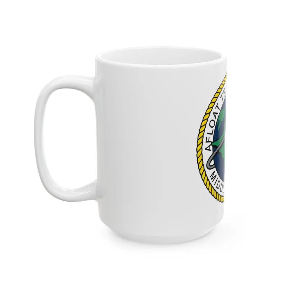 AFLOAT Training Group MID PACIFIC (U.S. Navy) White Coffee Mug-Go Mug Yourself