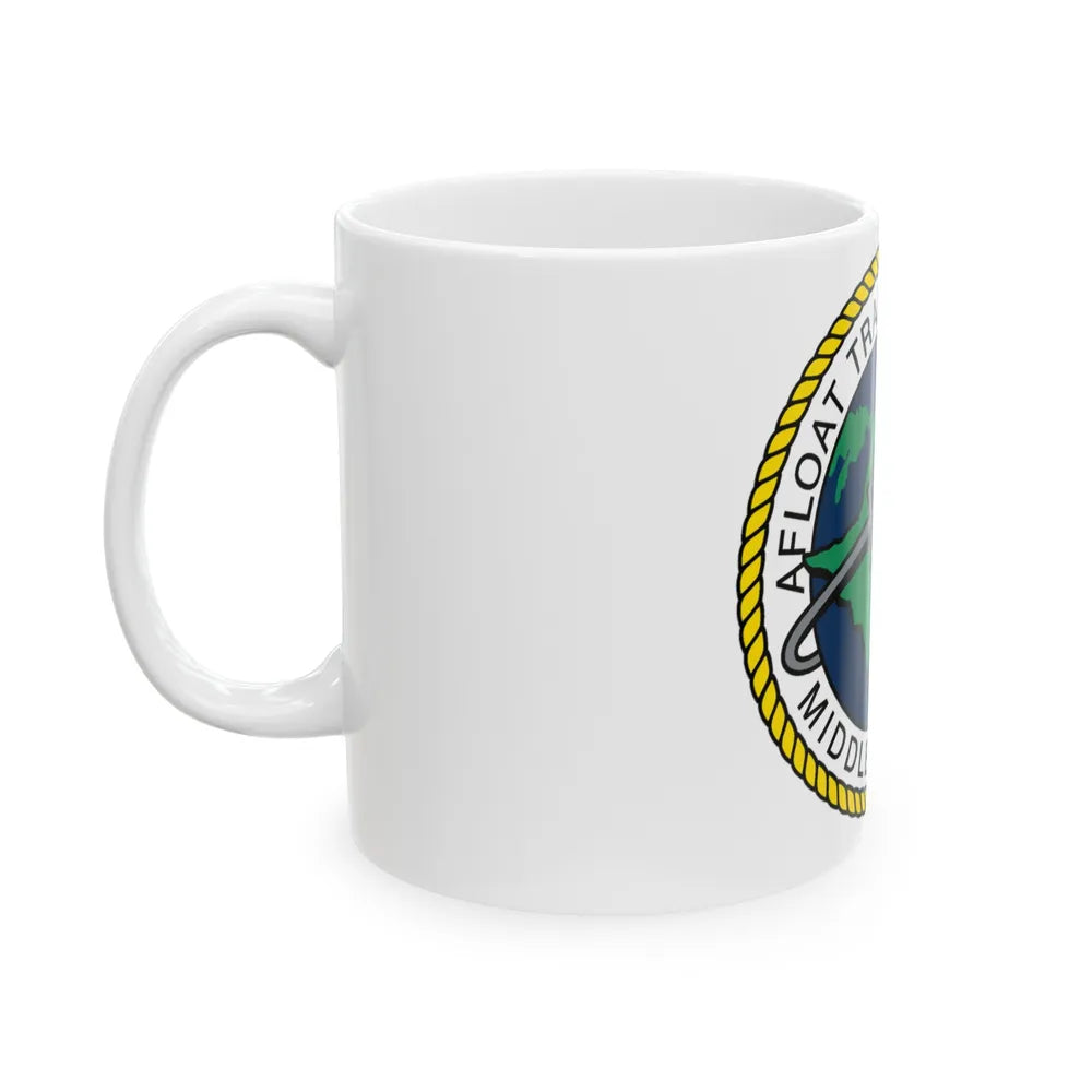 AFLOAT Training Group MID PACIFIC (U.S. Navy) White Coffee Mug-Go Mug Yourself