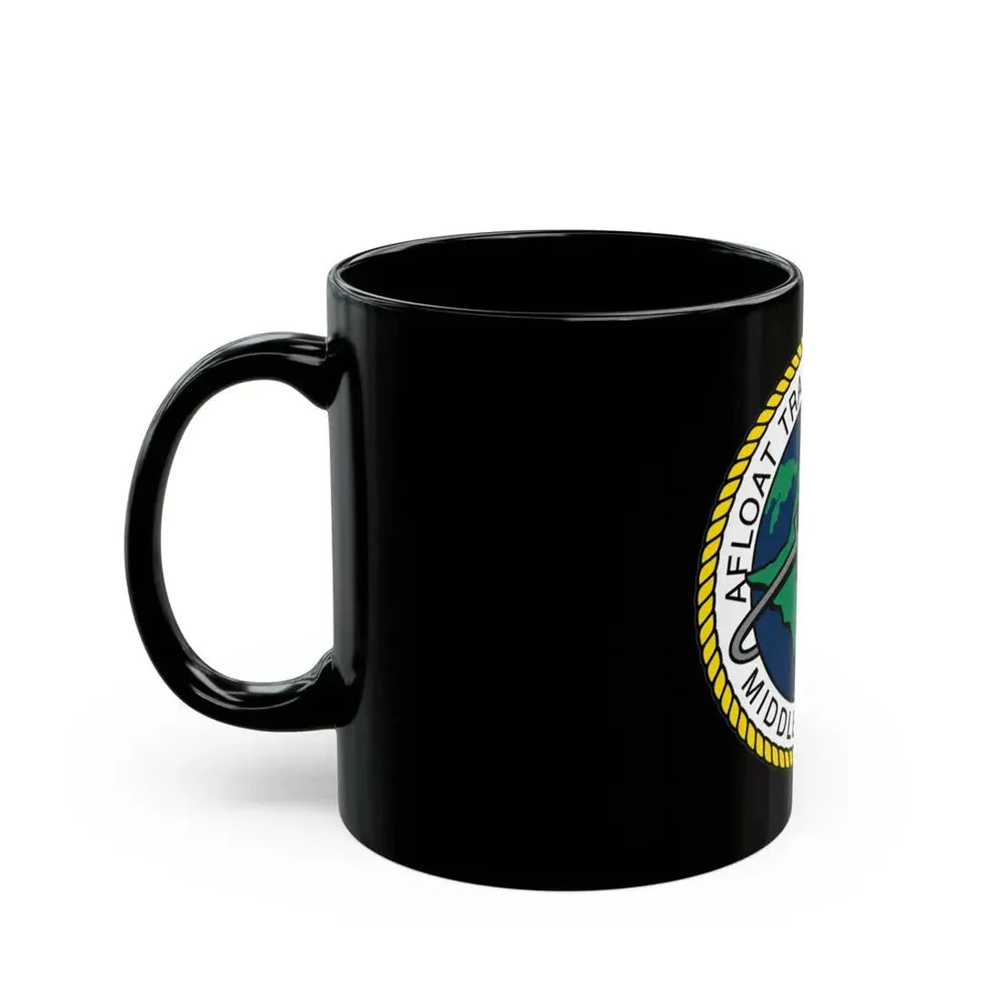 AFLOAT Training Group MID PACIFIC (U.S. Navy) Black Coffee Mug - Go Mug Yourself