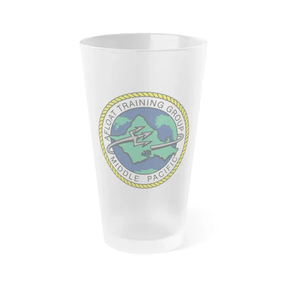 AFLOAT Training Group MID PACIFIC (U.S. Navy) Frosted Pint Glass 16oz Default Title - Go Mug Yourself