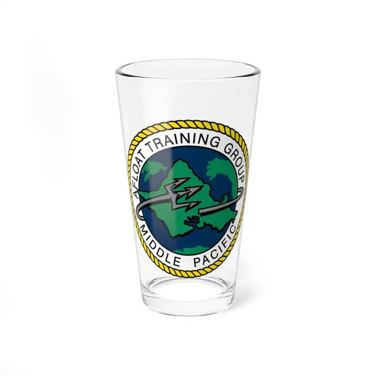 AFLOAT Training Group MID PACIFIC (U.S. Navy) Pint Glass 16oz 16oz - Go Mug Yourself