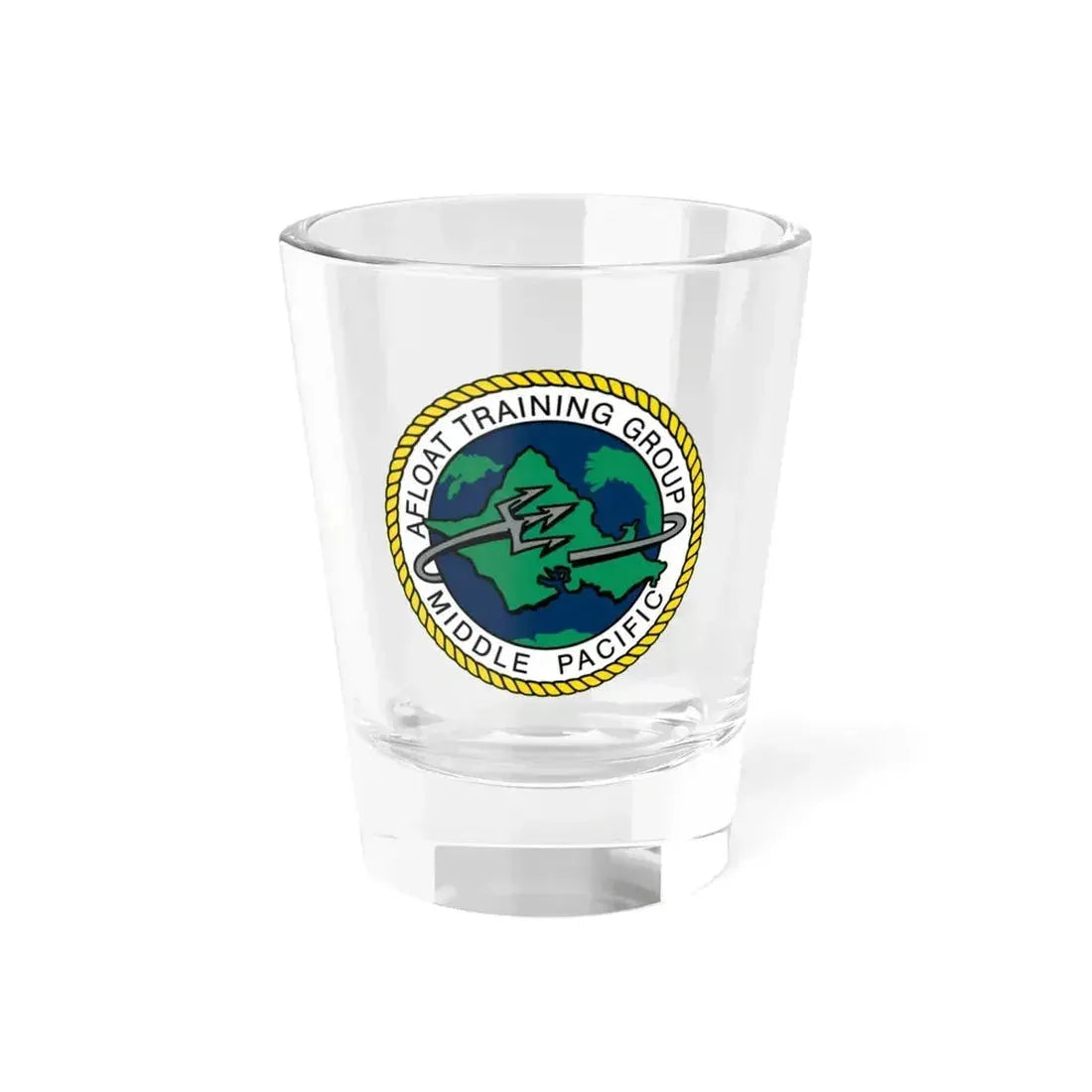 AFLOAT Training Group MID PACIFIC (U.S. Navy) Shot Glass 1.5oz 1.5oz - Go Mug Yourself
