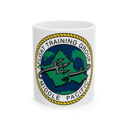 AFLOAT Training Group MID PACIFIC (U.S. Navy) White Coffee Mug 11oz - Go Mug Yourself