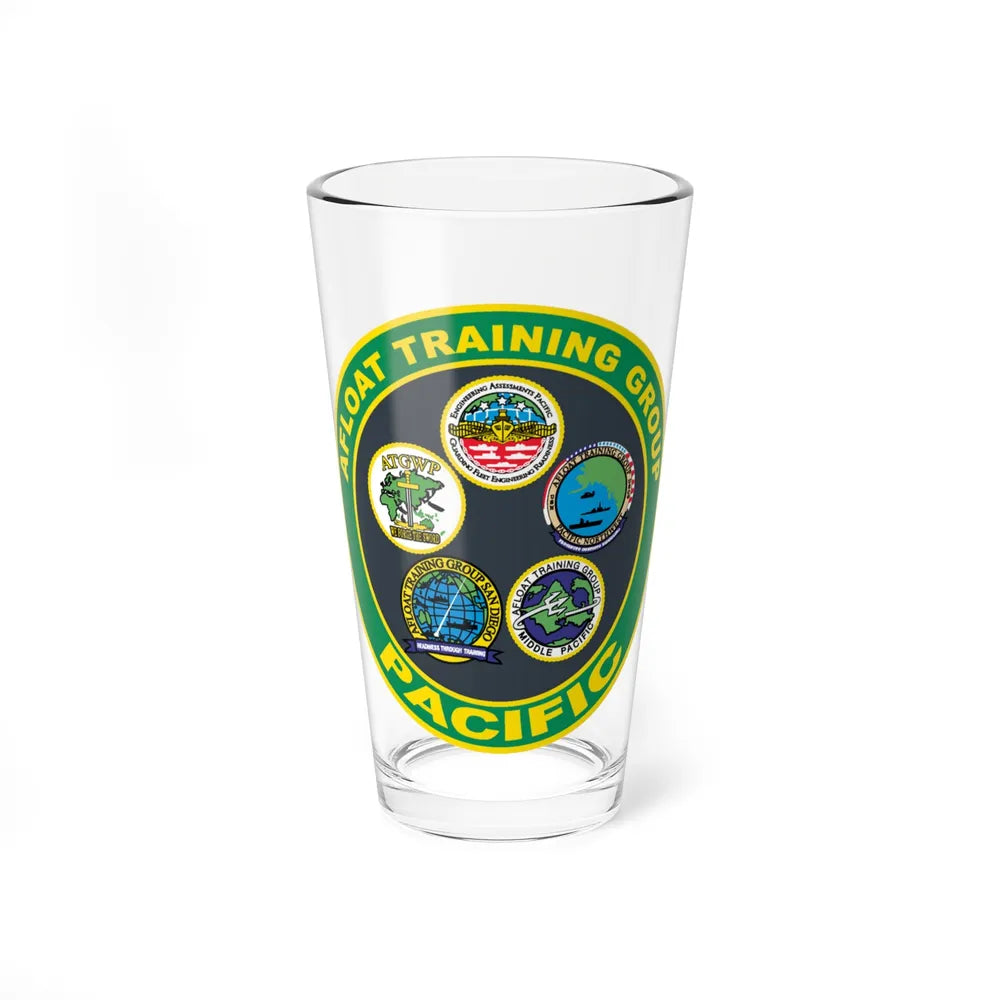 Afloat Training Group Pacific (U.S. Navy) Pint Glass 16oz-16oz-Go Mug Yourself