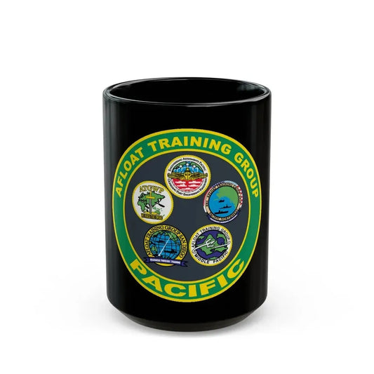 Afloat Training Group Pacific (U.S. Navy) Black Coffee Mug 15oz - Go Mug Yourself