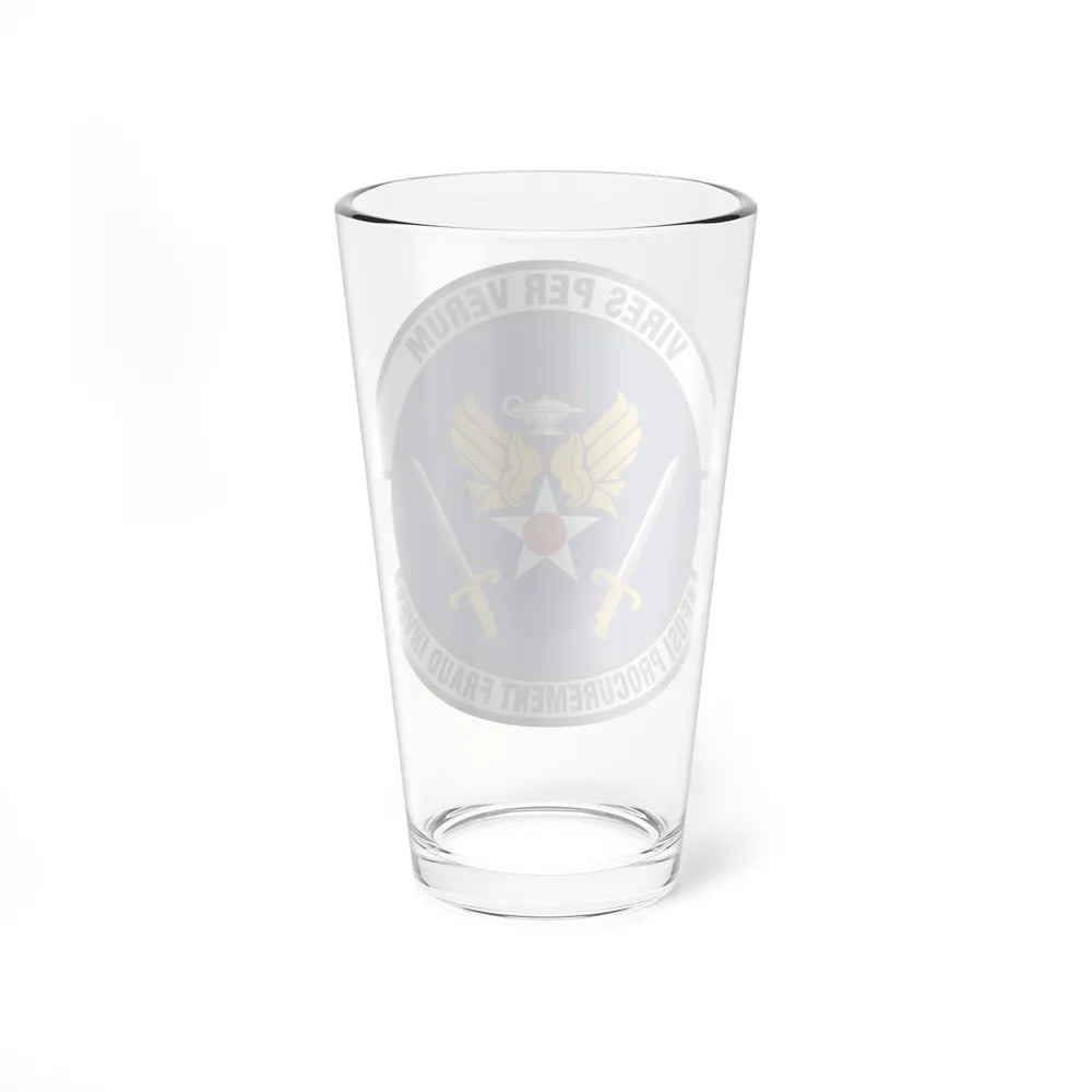 AFOSI Office of Procurement Fraud Investigations (U.S. Air Force) Pint Glass 16oz-Go Mug Yourself