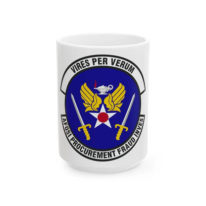 AFOSI Office of Procurement Fraud Investigations (U.S. Air Force) White Coffee Mug-11oz-Go Mug Yourself