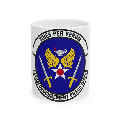 AFOSI Office of Procurement Fraud Investigations (U.S. Air Force) White Coffee Mug-Go Mug Yourself