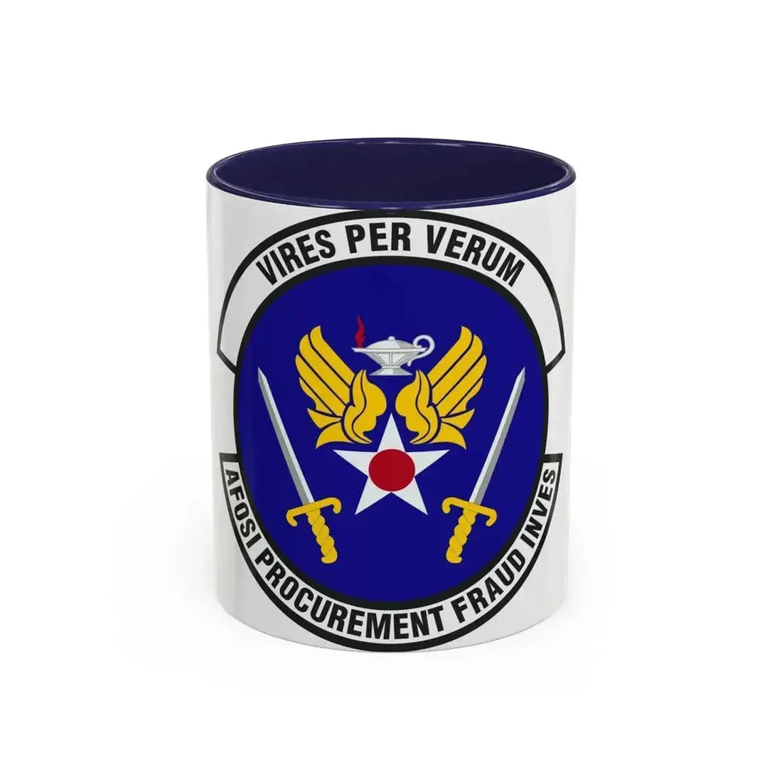 AFOSI Office of Procurement Fraud Investigations (U.S. Air Force) Accent Coffee Mug 11oz Navy - Go Mug Yourself