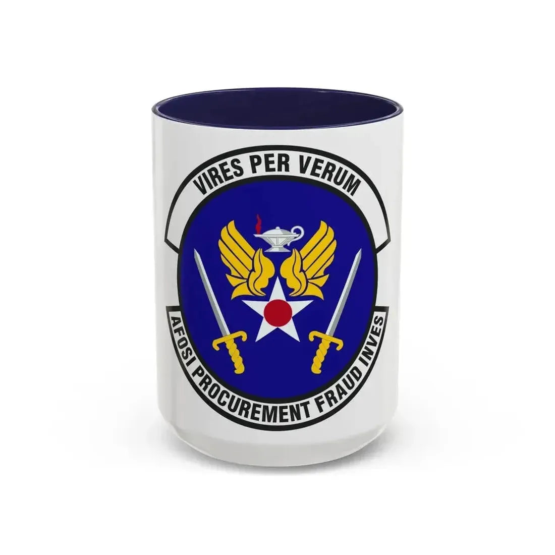 AFOSI Office of Procurement Fraud Investigations (U.S. Air Force) Accent Coffee Mug 15oz Navy - Go Mug Yourself