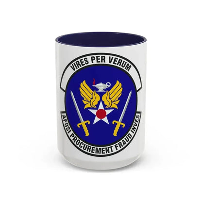 AFOSI Office of Procurement Fraud Investigations (U.S. Air Force) Accent Coffee Mug 15oz Navy - Go Mug Yourself