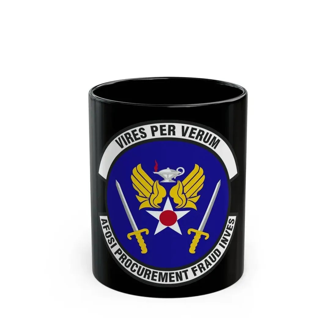 AFOSI Office of Procurement Fraud Investigations (U.S. Air Force) Black Coffee Mug 11oz - Go Mug Yourself