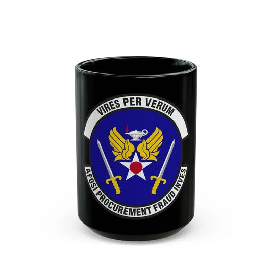 AFOSI Office of Procurement Fraud Investigations (U.S. Air Force) Black Coffee Mug 15oz - Go Mug Yourself