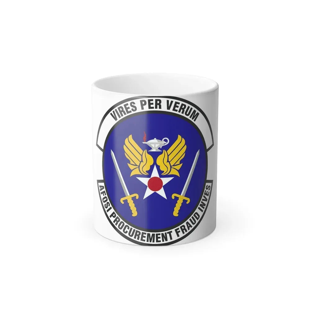 AFOSI Office of Procurement Fraud Investigations (U.S. Air Force) Color Changing Coffee Mug 11oz - Go Mug Yourself