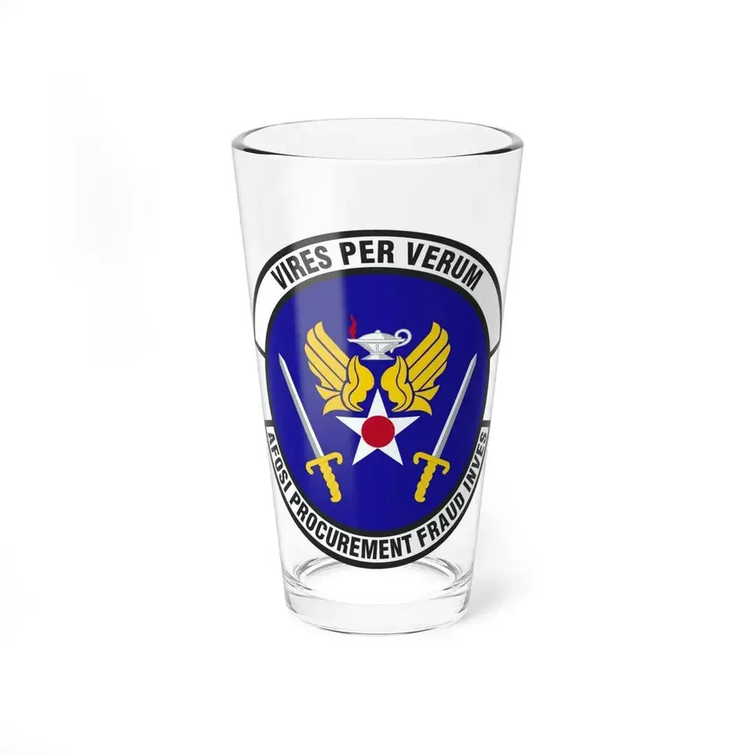 AFOSI Office of Procurement Fraud Investigations (U.S. Air Force) Pint Glass 16oz 16oz - Go Mug Yourself