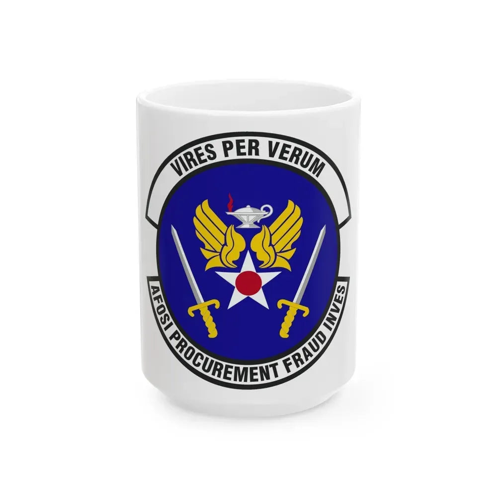 AFOSI Office of Procurement Fraud Investigations (U.S. Air Force) White Coffee Mug 11oz - Go Mug Yourself