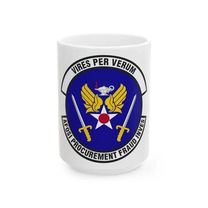 AFOSI Office of Procurement Fraud Investigations (U.S. Air Force) White Coffee Mug 11oz - Go Mug Yourself