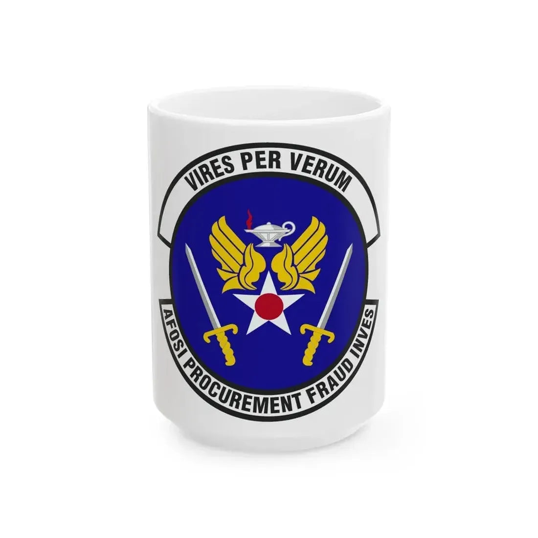 AFOSI Office of Procurement Fraud Investigations (U.S. Air Force) White Coffee Mug 11oz - Go Mug Yourself