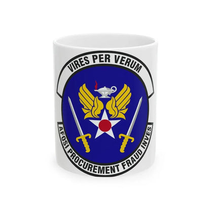 AFOSI Office of Procurement Fraud Investigations (U.S. Air Force) White Coffee Mug - Go Mug Yourself