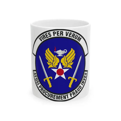 AFOSI Office of Procurement Fraud Investigations (U.S. Air Force) White Coffee Mug - Go Mug Yourself