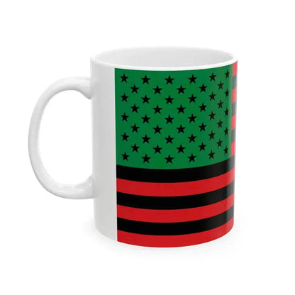 African America Flag (United States) White Coffee Mug - Go Mug Yourself
