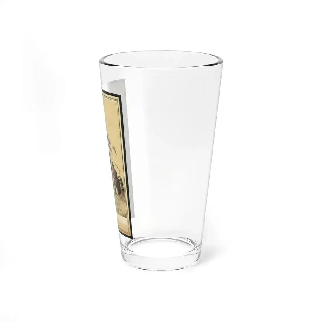 African American Man, Sitting Outside A Military Camp Tent (U.S. Civil War) Pint Glass 16oz - Go Mug Yourself